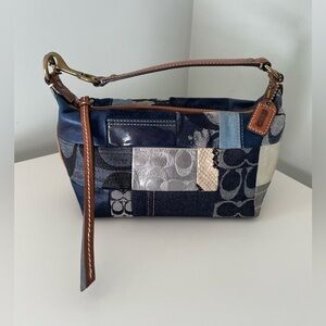 Coach Patchwork Denim and Leather Mini Bag